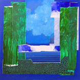 2004 ESTATE IL TEATRO DELLA MEMORIA Pittura e collages su tela cm 92 x 91 GALLERIA BANG SAPHAN Paolo Giordani 2004 ESTATE IL TEATRO DELLA MEMORIA Pittura e collages su tela cm 92 x 91 GALLERIA BANG SAPHAN Paolo Giordani