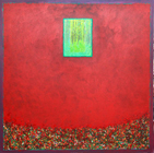 2009 ISPIRATO A MONICA Pittura e collages su tela cm 200 x 200 2009 ISPIRATO A MONICA Pittura e collages su tela cm 200 x 200