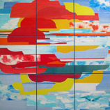 1980 NUVOLE Pittura e collages su tela cm 195 x 195 GALLERIA COLLAGES di Paolo Giordani 1980 NUVOLE Pittura e collages su tela cm 195 x 195 GALLERIA COLLAGES di Paolo Giordani