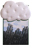 1969 OMAGGIO A MAGRITTE Tecnica mista con imbottitura GALLERIA NUVOLE Paolo Giordani