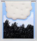 1969 OMAGGIO A MAGRITTE Tecnica mista con imbottitura su tela cm 60 x 50