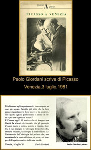 Paolo Giordani scrive di Picasso